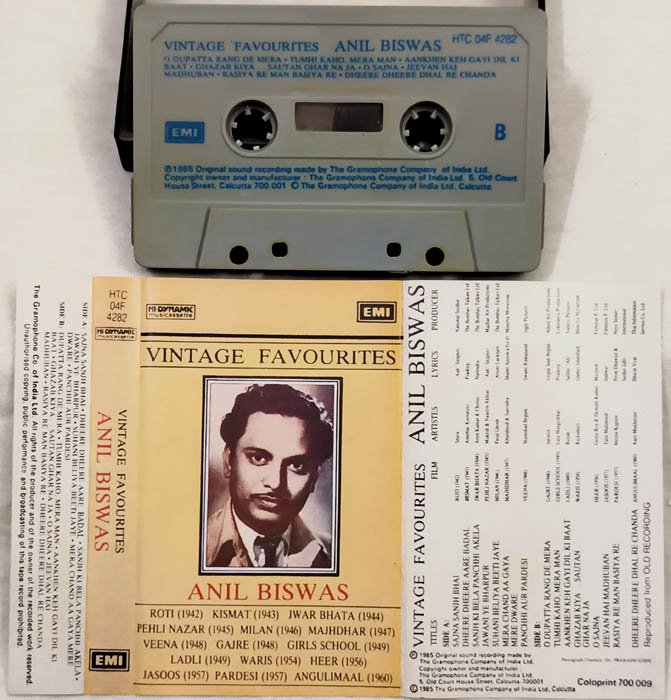 Vintage Favorites Anil Biswas Hindi Audio Cassette