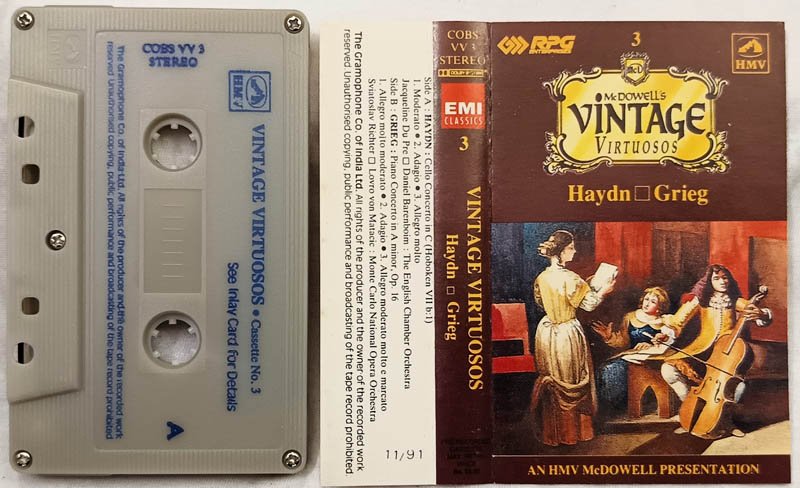Vintage Virtuosos Haydn Grieg Audio Cassette