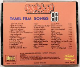Welcome 96 Tamil Film Songs Audio cd