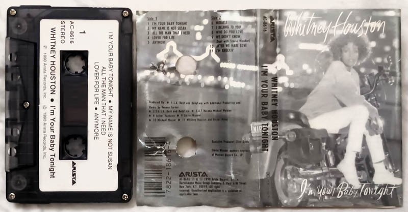 Whitney Houston Im Your Baby Tonight Audio Cassette
