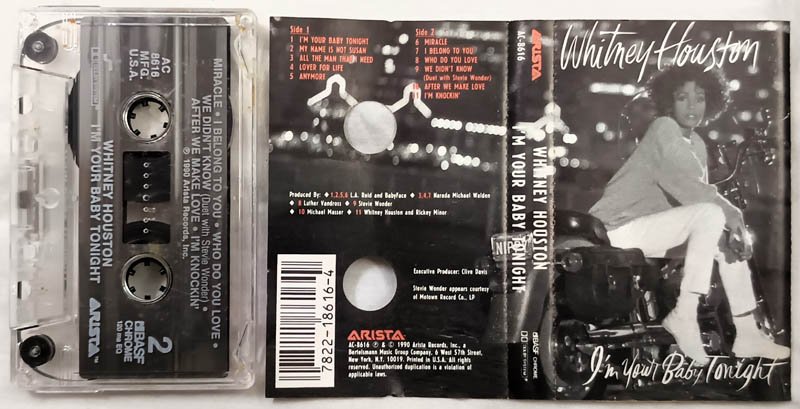 Whitney Houston Im Your Baby Tonight Audio Cassette