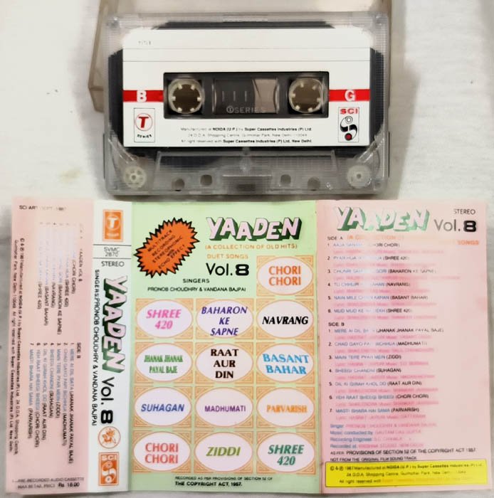 Yaaden Vol.8 Hindi Audio Cassette