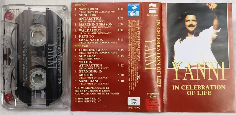 Yanni In Celebration of Life Audio Cassette