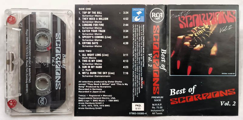 Best of Scorpions Vol.2 Audio Cassette