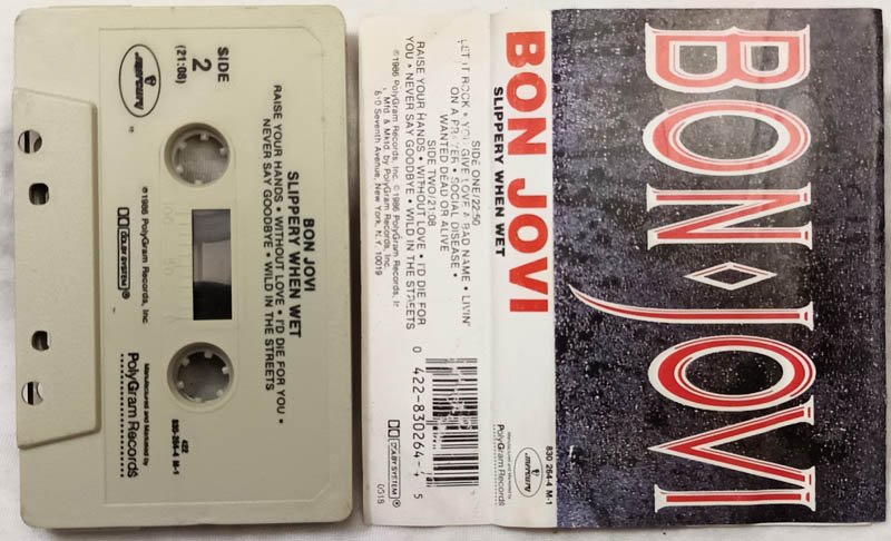 Bon Jovi Slippery When Wet Audio Cassette