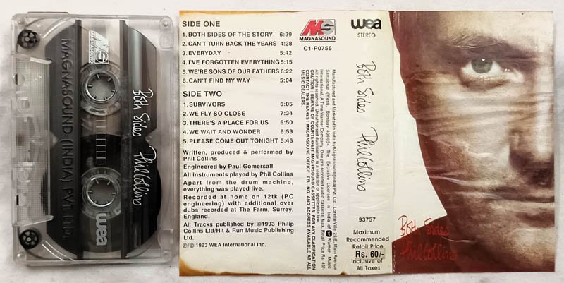 Both Sides Phil Collins Audio Cassette