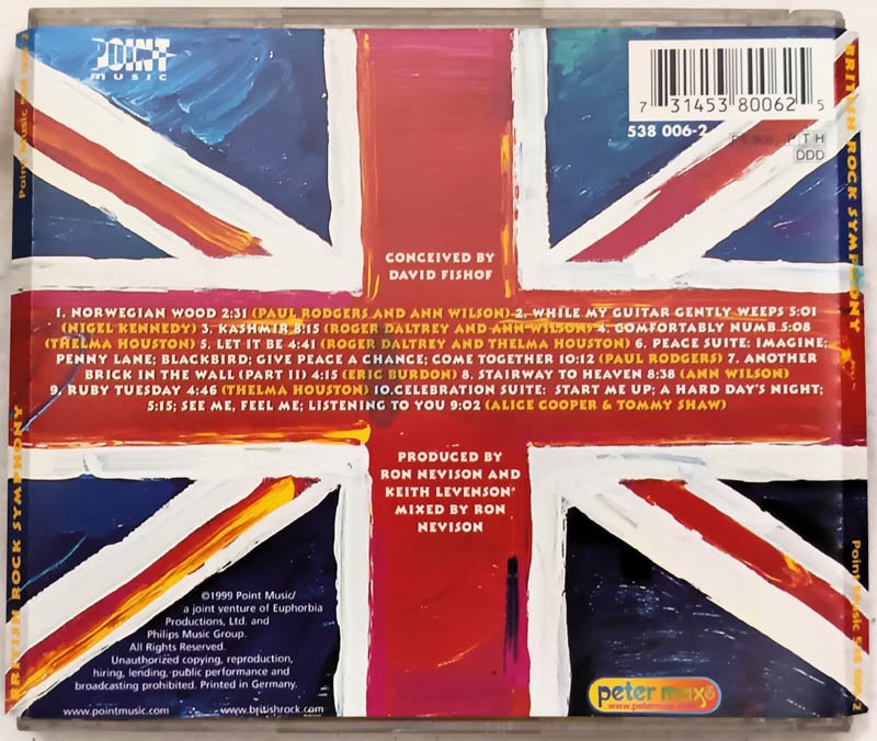 British Rock Symphony Audio cd