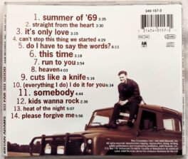 Bryan Adams So Far So Good Audio Cd