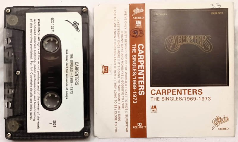 Carpenters The Singles 1969-1973 Audio Cassette