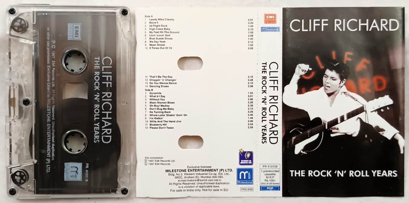 Cliff Richard The Rock N Roll Years Audio Cassette