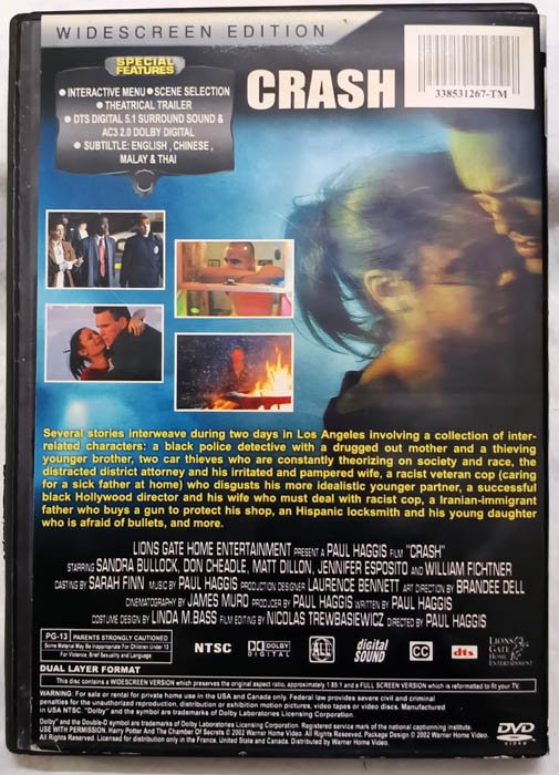 Crash English Movie DVD...