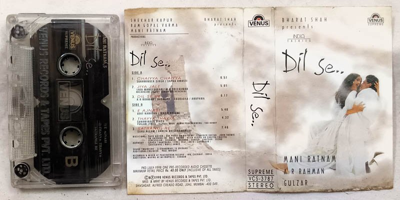 Dil Se Hindi Audio Cassette By A.R.Rahman