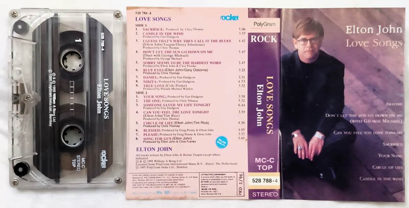 Elton John Love Songs English Audio Cassette