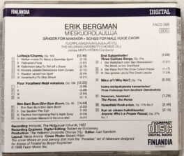 Erik Bergman Mieskuorolauluja Audio cd