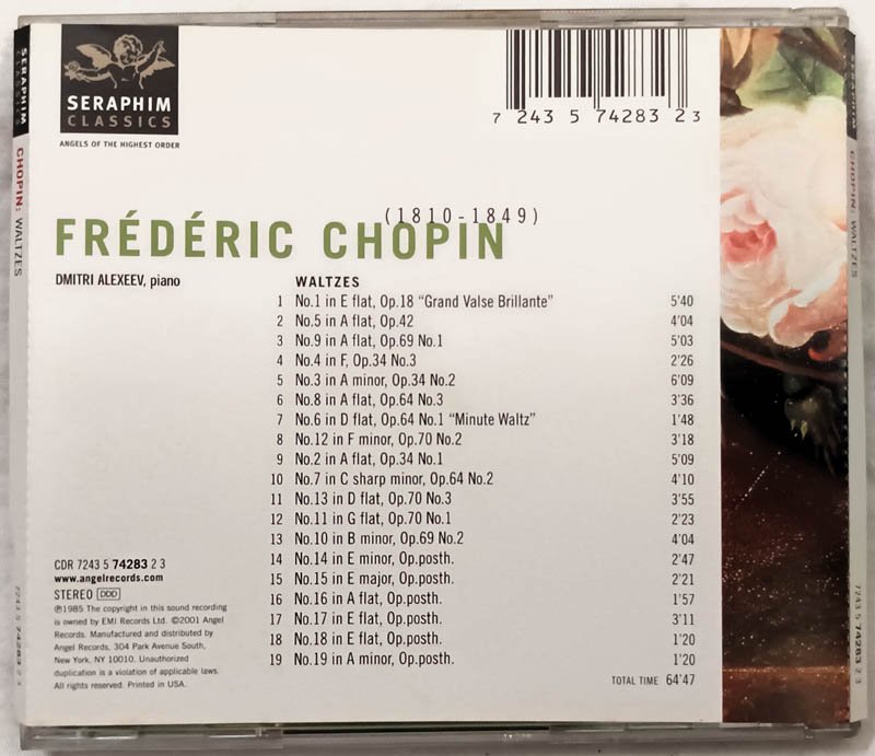 Frederic Chopin 1810 - 1849 Audio cd.