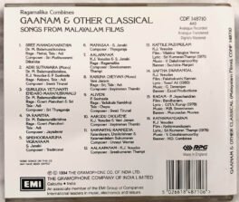 Gaanam and Other Classical Songs From Malayalam Films Audio Cd