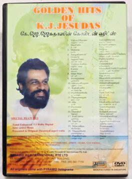 Golden Hits of K.J.Jesudas Tamil Movie DVD Songs