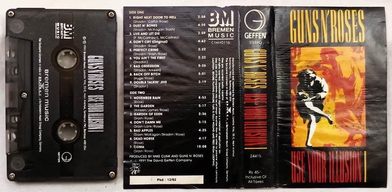 Guns N Roses Audio Cassette