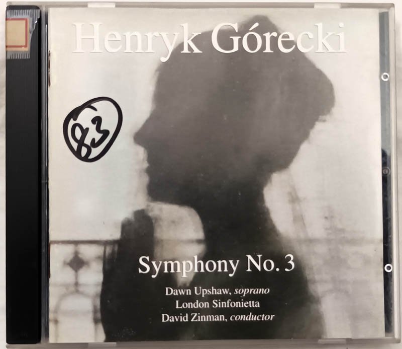 Henryk Gorecki Symphony No 3 Opus 36 1986 Audio cd