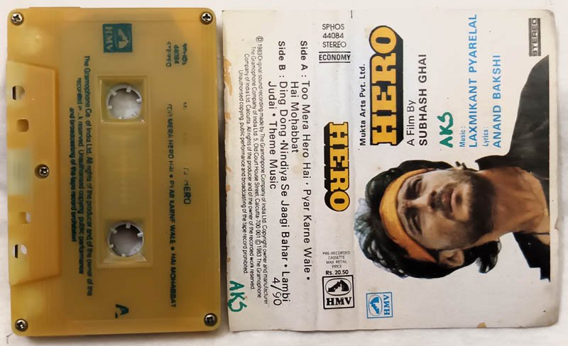 Hero Hindi Audio cassette By Laxmikant Pyarelal