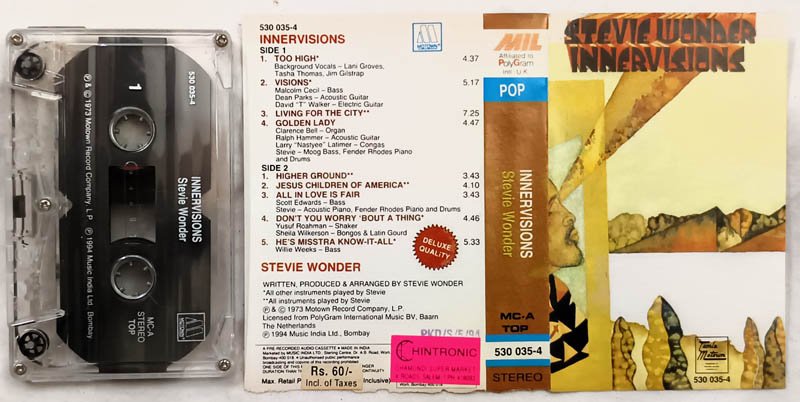 Innervisions-Stevie Wonder Audio Cassette