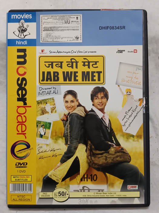 Jab We Met Hindi Movie Dvd..