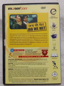 Jab We Met Hindi Movie Dvd