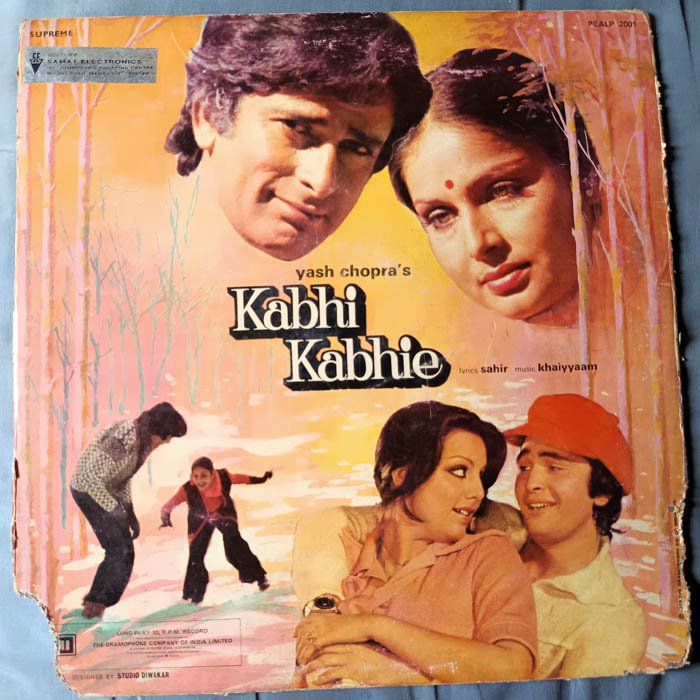 Kabhi Kabhie Hindi Vinyl Records LP By Khaiyyaam