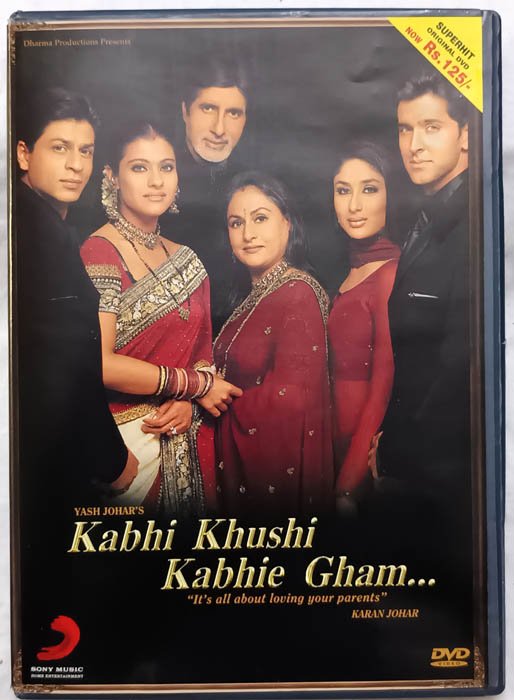 Kabhi Khushi Kabhie Gham Hindi Movie DVD