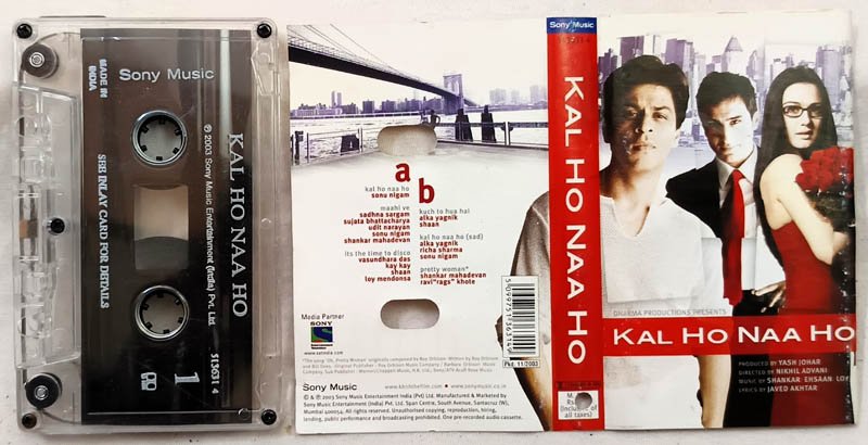 Kal Ho Naa Ho Hindi Audio Cassette By Shankar Ehsaan Loy