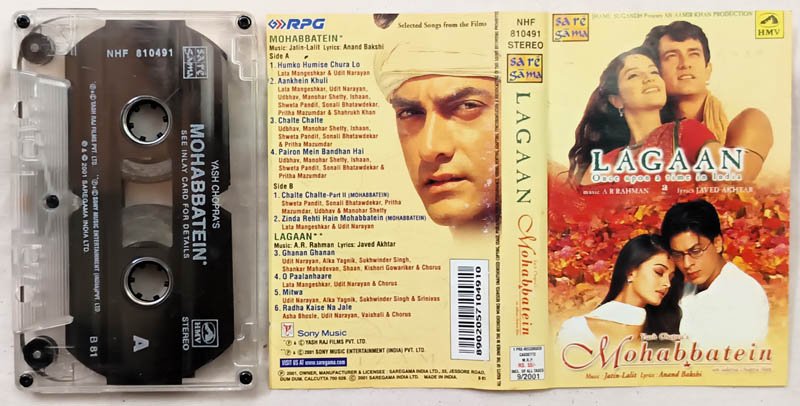 Lagaan-Mohabbatein Hindi Audio Cassette