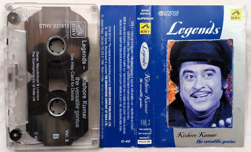 Legends Kishore Kumar The Versatile Genius Hindi Audio Cassette
