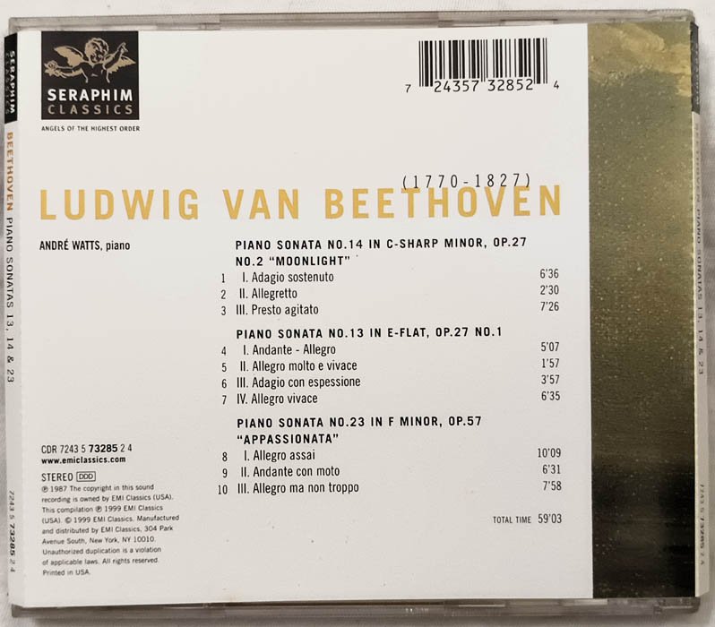 Ludwig Van Beethoven 177O - 1827 Audio cd.