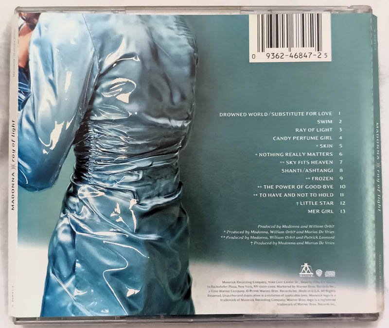 Madonna Ray of Light Audio Cd
