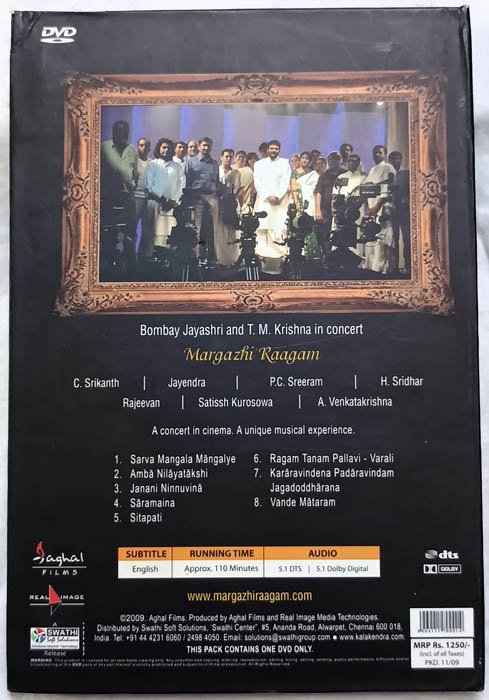 Magazhi Raagam Tamil Video By Bombay Jayashri and T.M.Krishna in Concert.