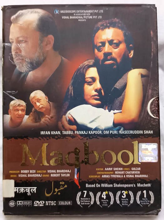 Maqbool Hindi Movie Dvd