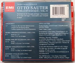 Otto Sauter World OF Baroque Audio cd