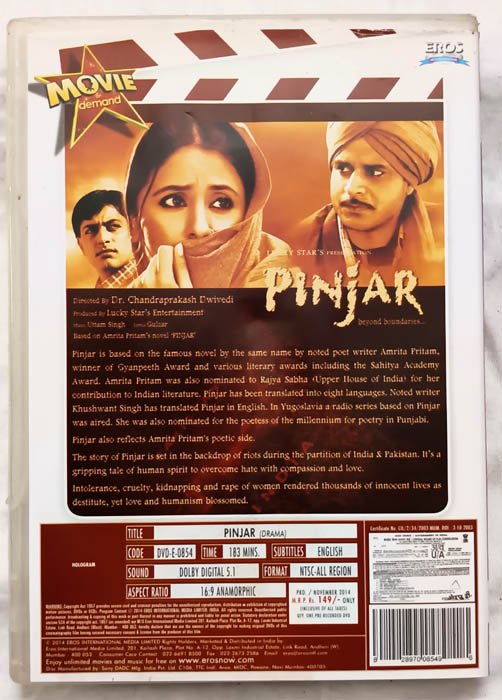 Pinjar Movie Dvd