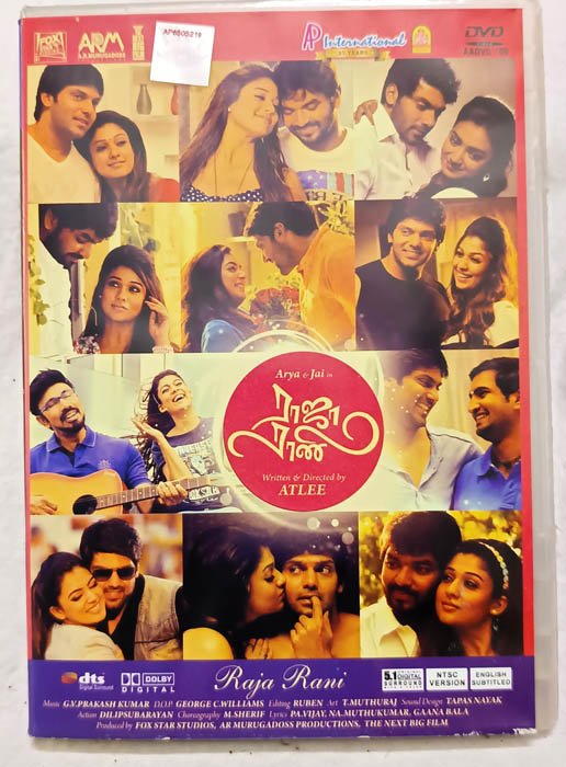 Raja Rani Tamil Movie DVD