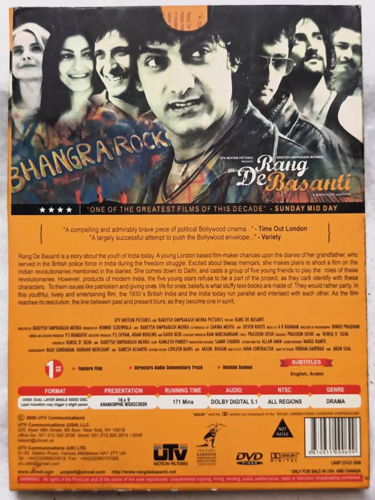 Rang De Basanthi Hindi Movie DVD
