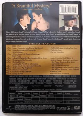 Russell Crowe A Beautiful Mind Ed Harris English Movie DVD