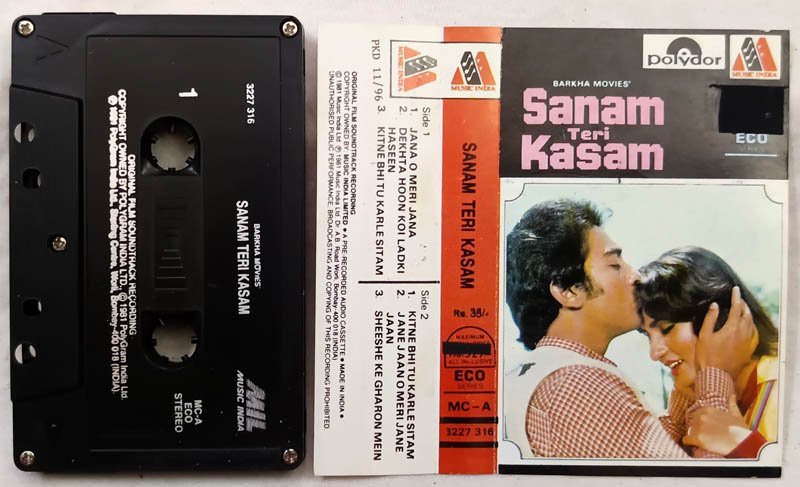 Sanam Teri Kasam Hindi Audio Cassette