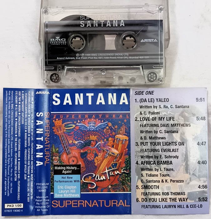 Santana Supernatural Audio Cassette
