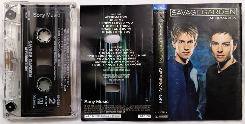 Savagegarden Affirmation Album Audio Cassette