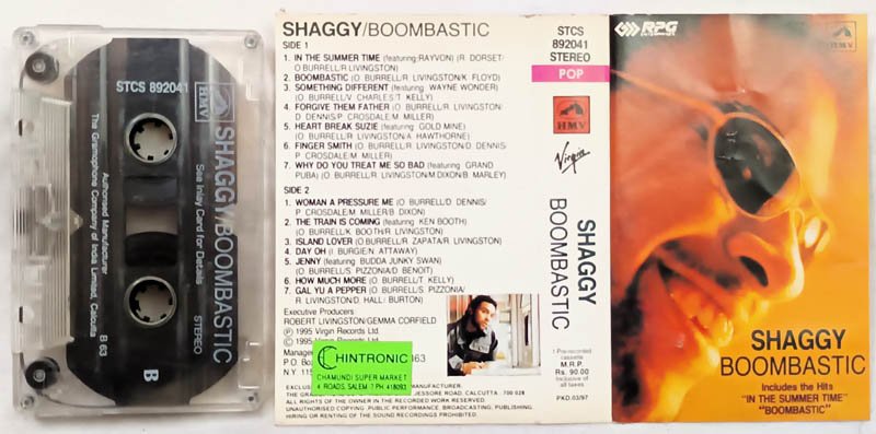 Shaggy Boombastic Audio Cassette