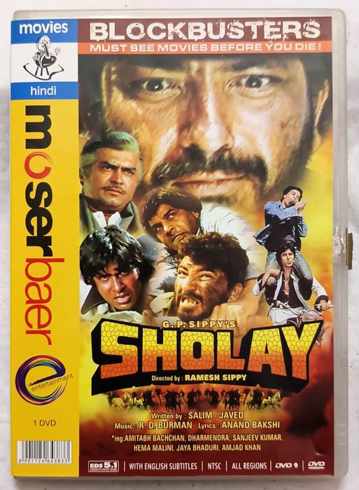 Sholay Hindi Movie Dvd