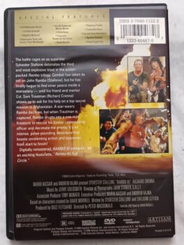 Stallone Rambo III Movie Dvd