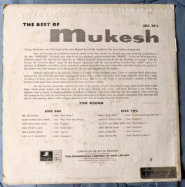 The Best of Mukesh Hindi Vinyl Record