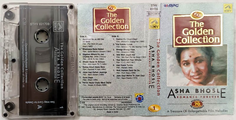 The Golden Collection Asha Bhosle Romance Forever Hindi Audio Cassette