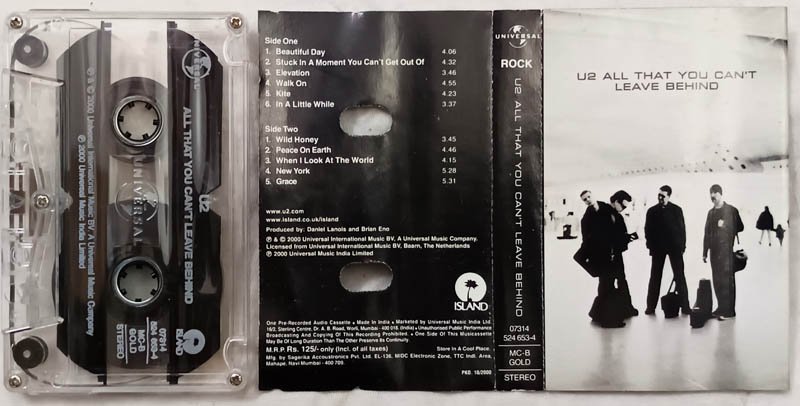 U2 All That you can't Leave Behind Audio Cassette